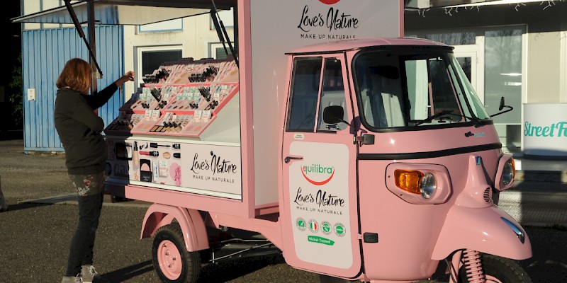 The Italian wellness brand Equilibra chose one of our trucks