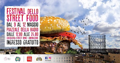 Typical truck street food - piazzale della radio roma