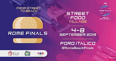 Typical truck street food - street food village - rome beach finals